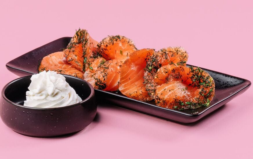 Gebeizter Dill-Lachs mit Meerrettichcrème