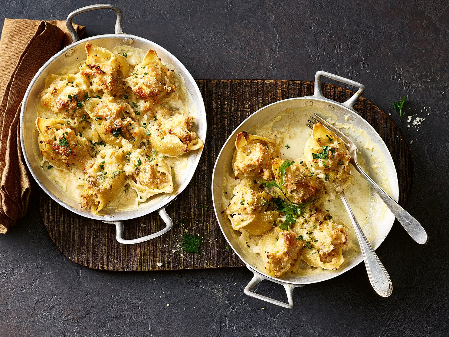 Überbackene Pasta-Muscheln mit Wirz und Marroni | Einfach Kochen by ...